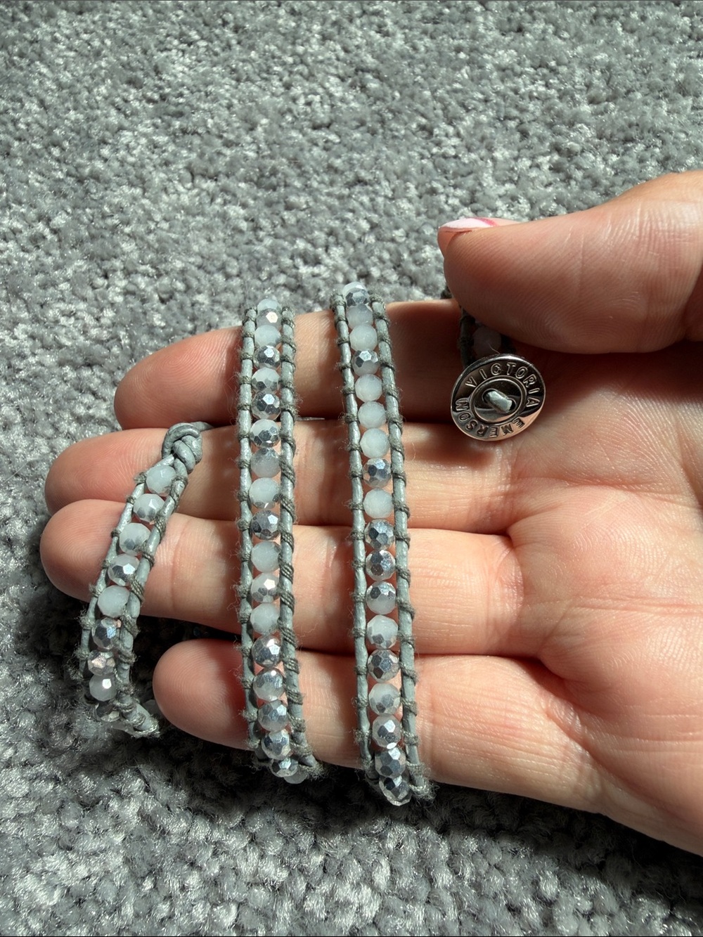Gray Victoria Emerson Multi Strand Wrap Bracelet